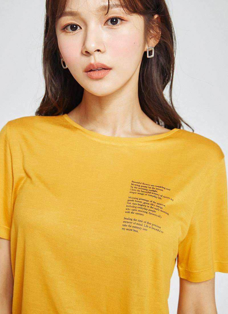 レタリングシンプルTシャツ