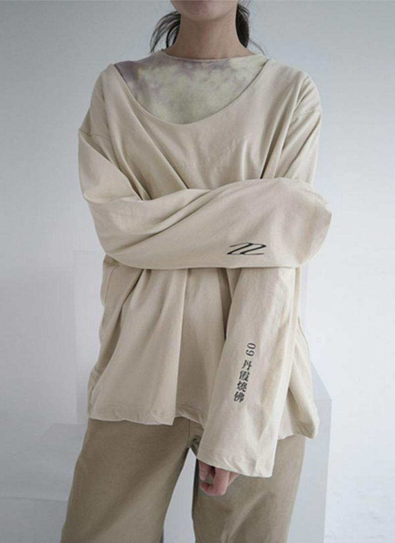 ワイドネックオーバーTシャツ