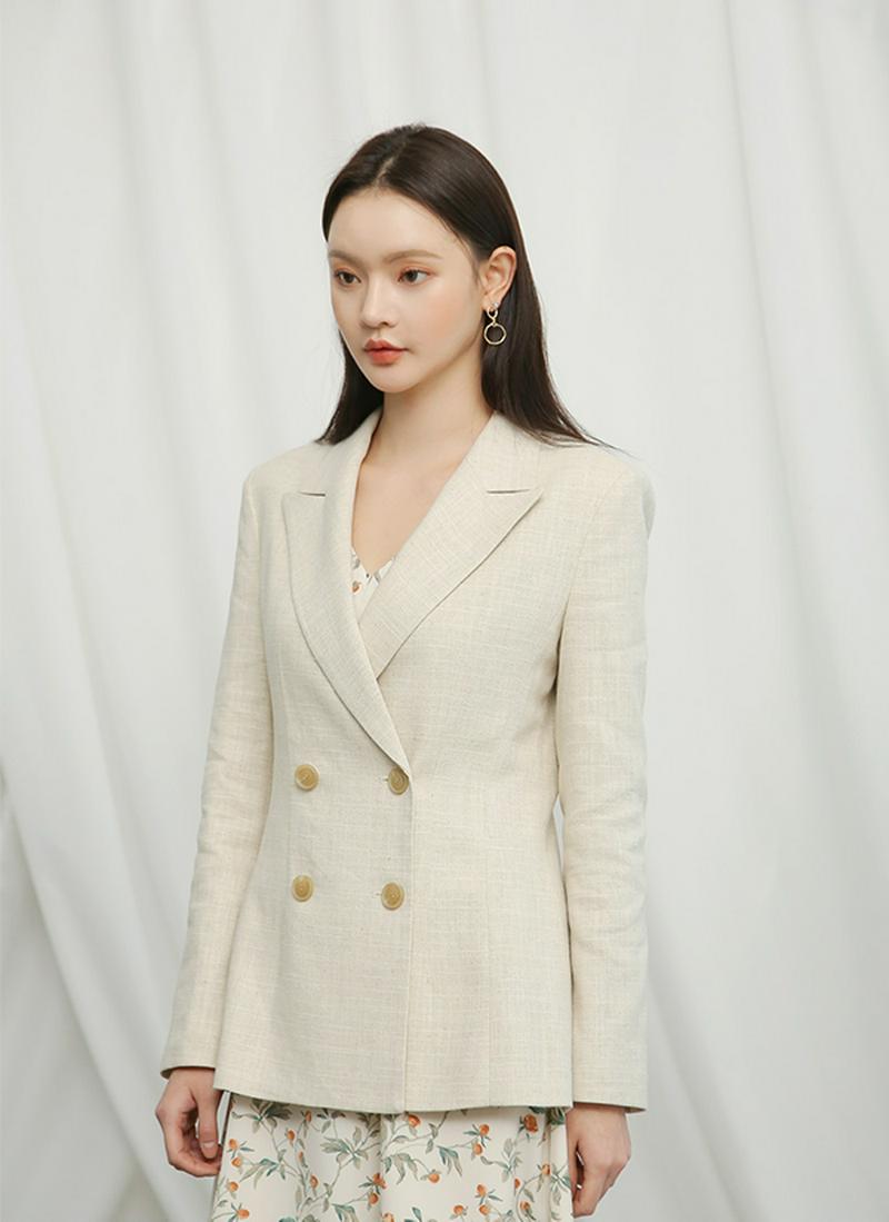 リネン混ジャケット