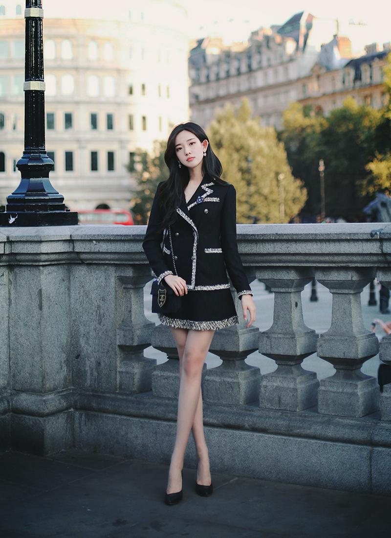 フリンジツイードジャケット