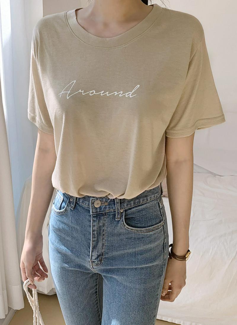 AroundラウンドネックTシャツ