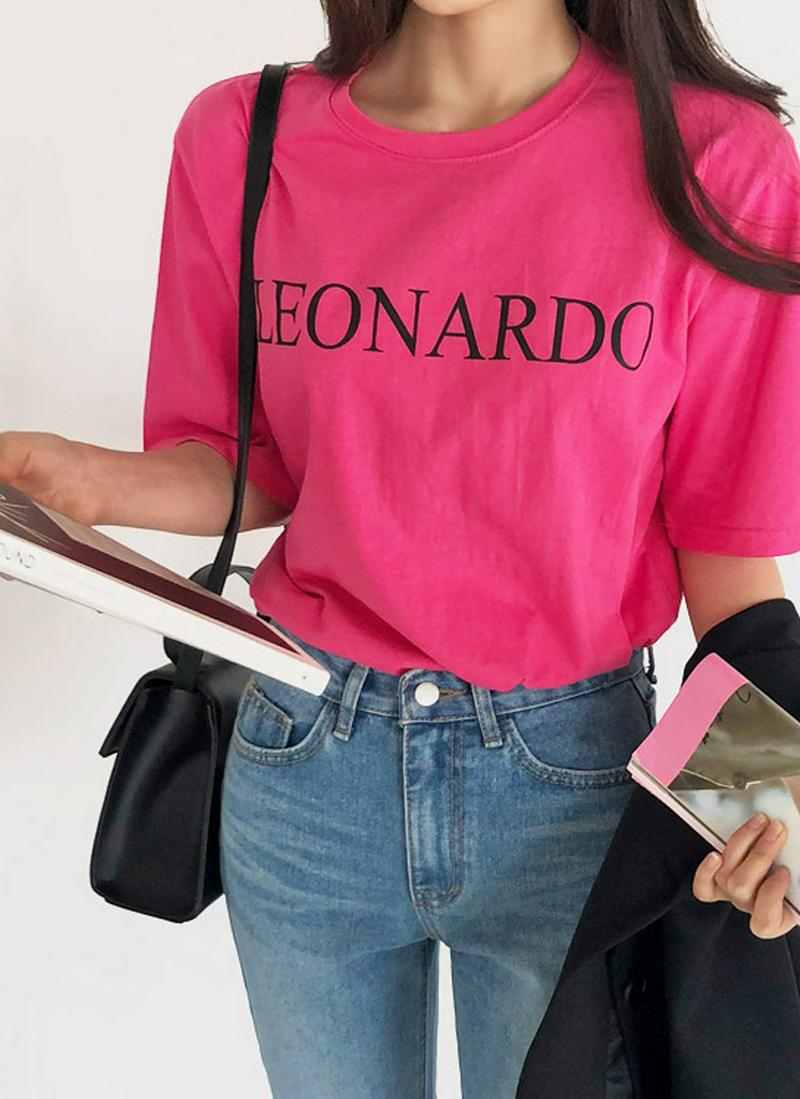 Leonardoプリント半袖Tシャツ