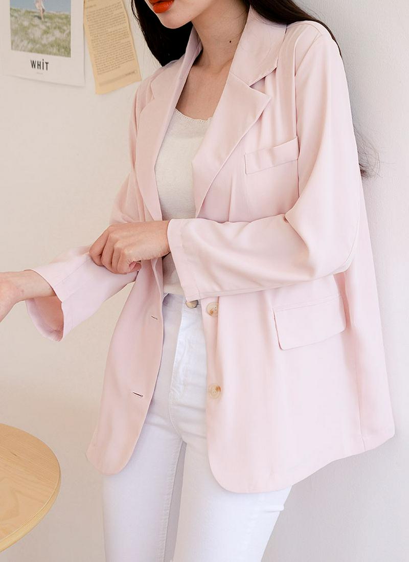 スリーボタンフラップジャケット