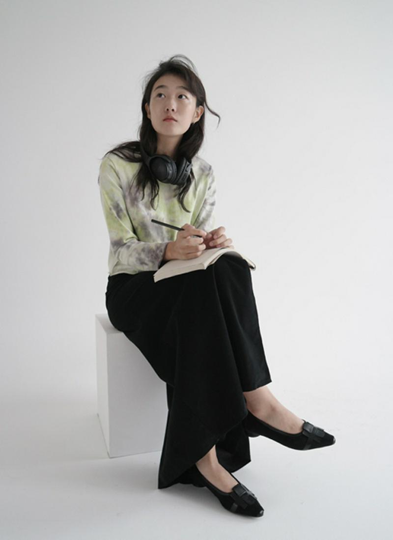 ウォータリープリントクロップドTシャツ