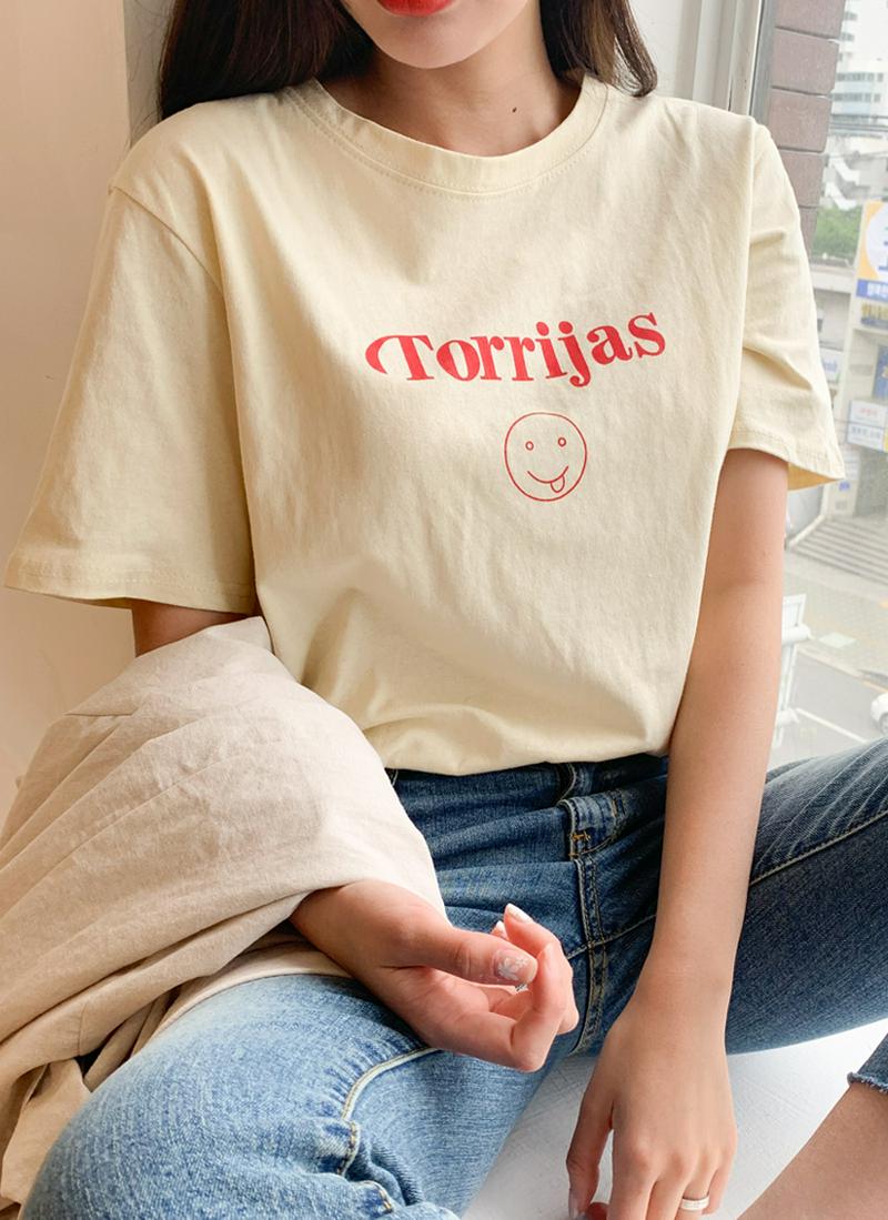 スマイルロゴ半袖Tシャツ