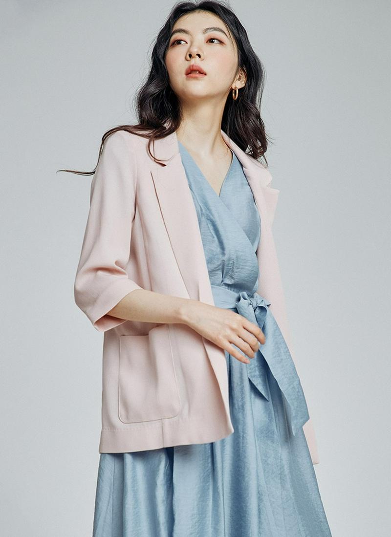 オープンジャケット(ピンク)