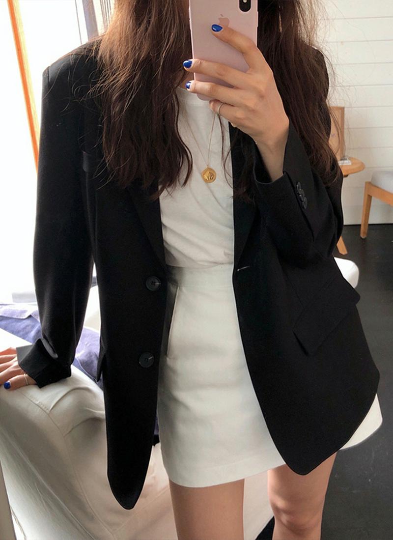 クラシカルボーイフレンドジャケット(ブラック)