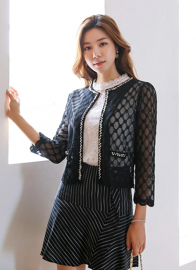 パールラインシースルージャケット