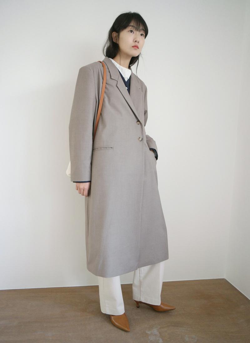 オーバーシルエットロングコート