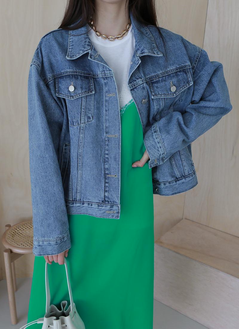 ウォッシュドベイクデニムジャケット