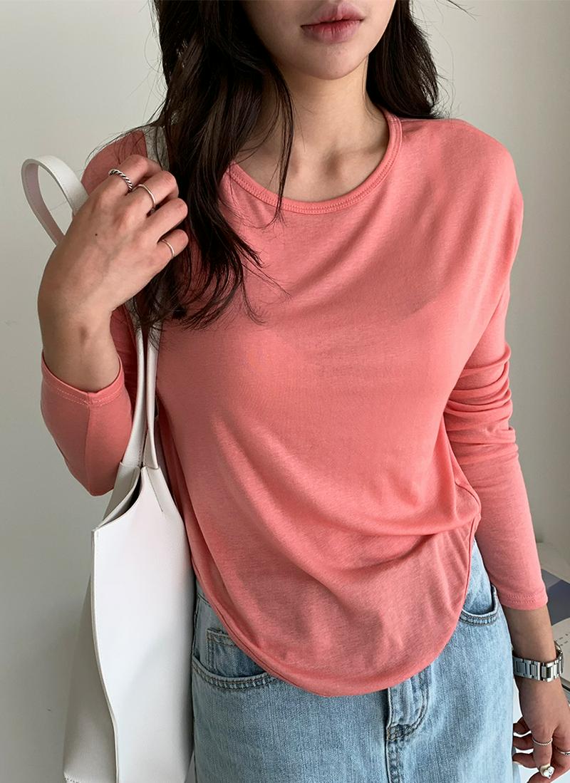 長袖テンセルブレンドTシャツ