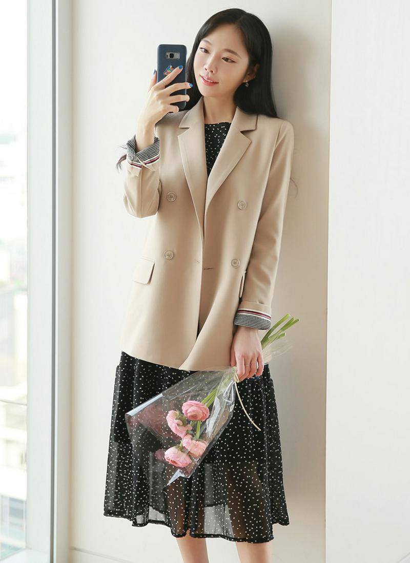 袖裏パターンテーラードジャケット