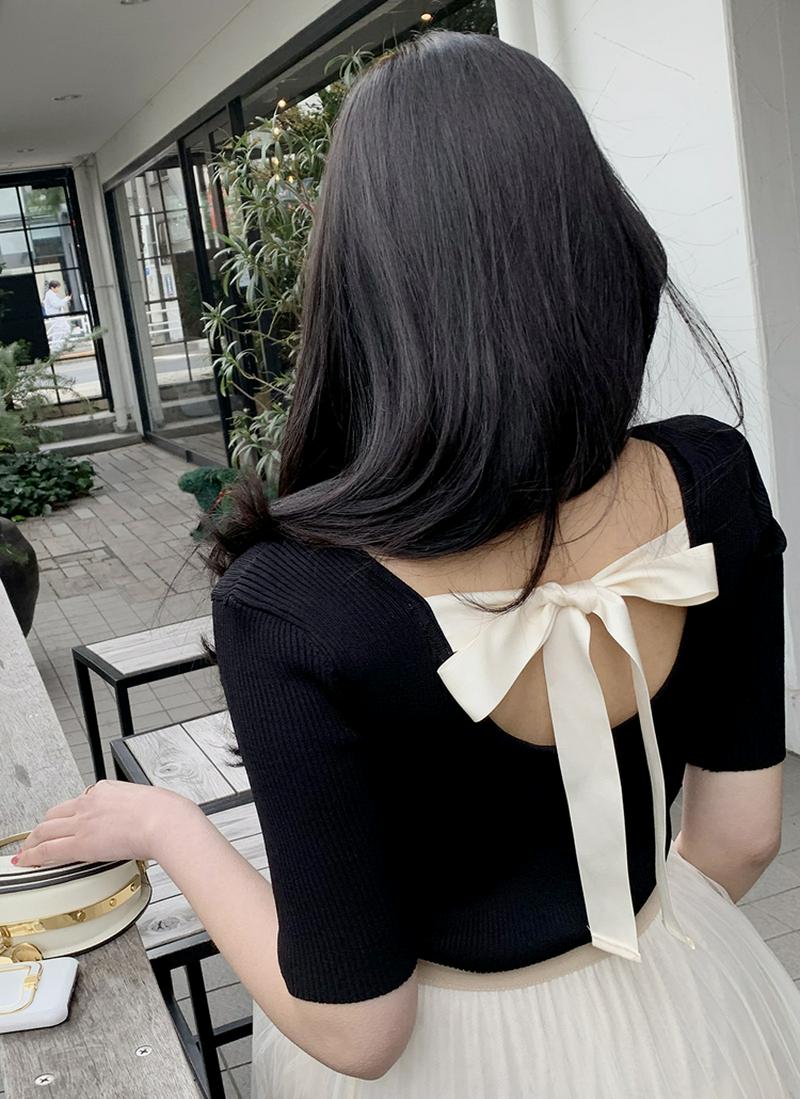 バックストラップアクリルニット