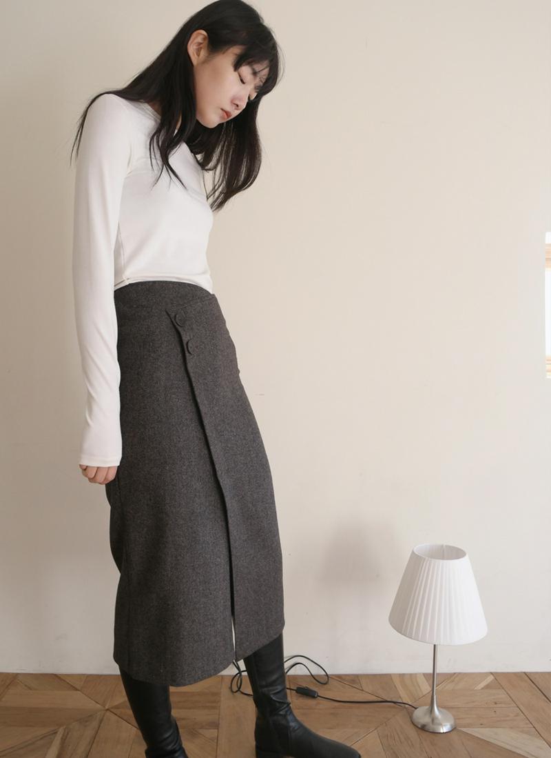 スパンロングスリーブTシャツ