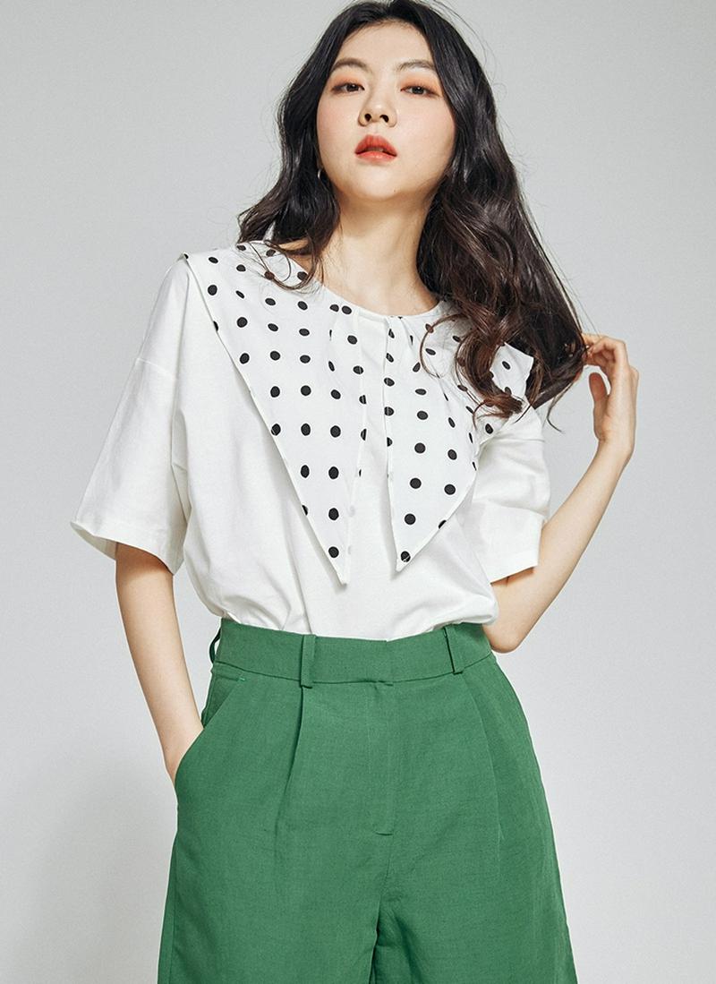 ビッグドットカラーTシャツ