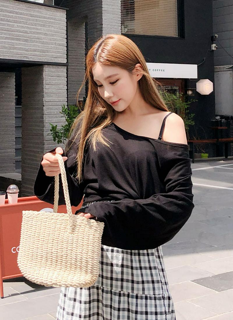 オーバーフィットロングTシャツ