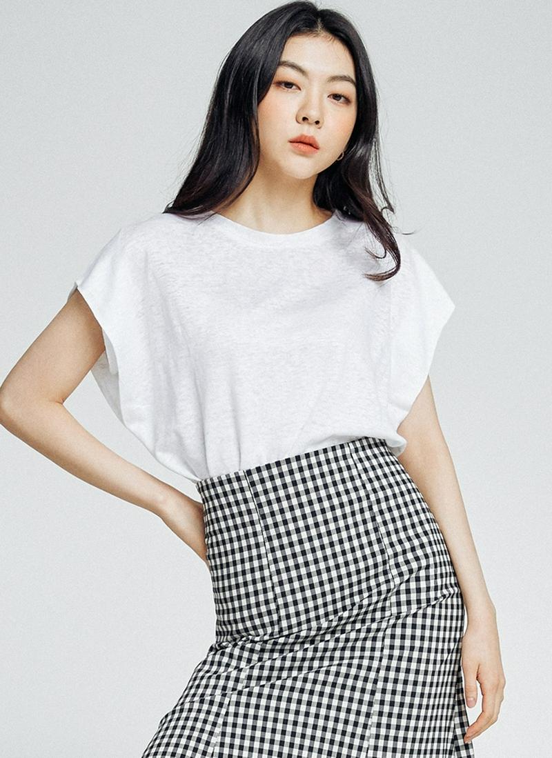 フレンチスリーブTシャツ(ホワイト)