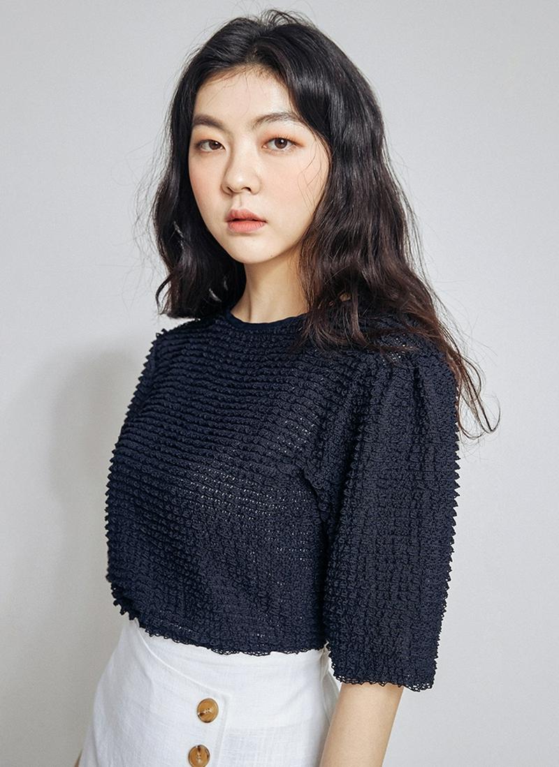 フリル半袖プルオーバー