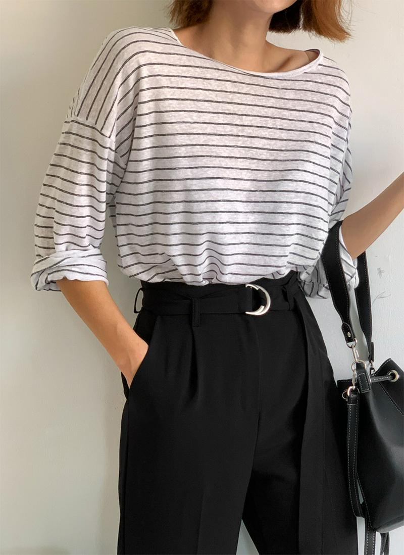 ダブルボーダーTシャツ・全4色