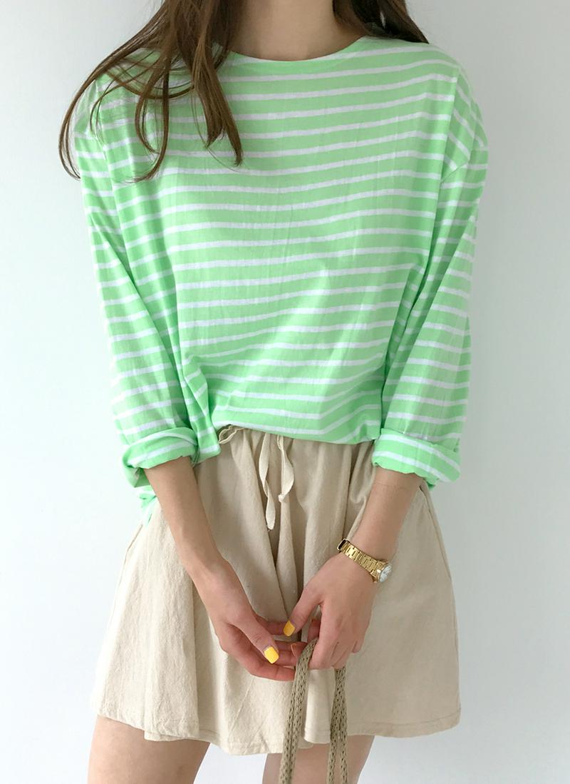 SeinコットンボーダーTシャツ