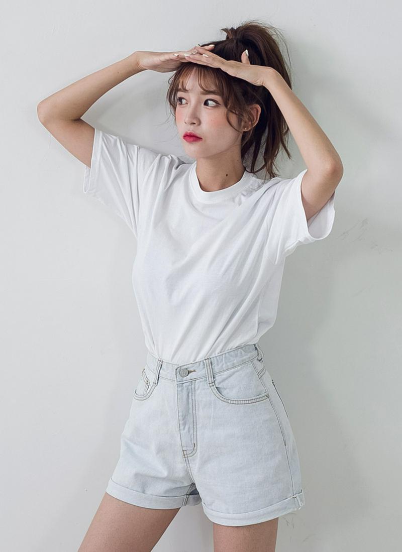 ソリッドウォッシングTシャツ