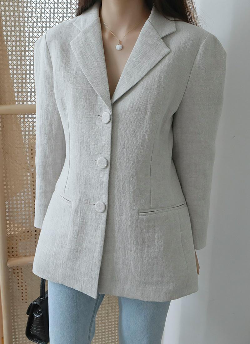 スリーボタンスリムラインジャケット