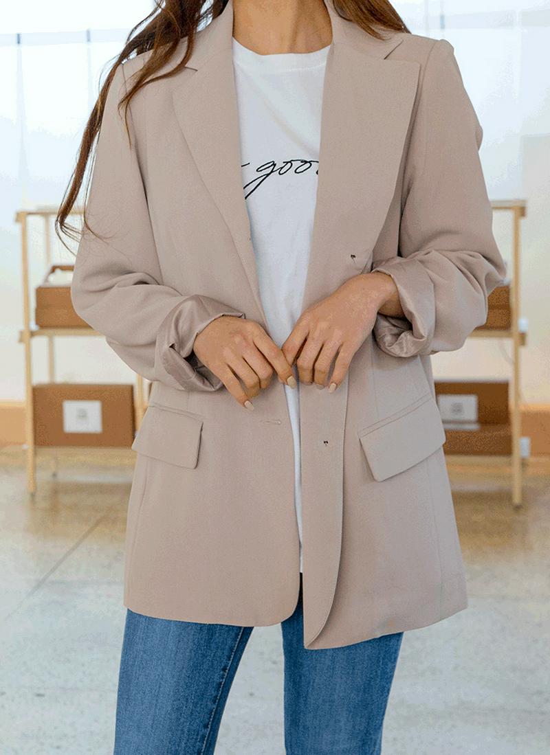 スリーボタンルーズジャケット