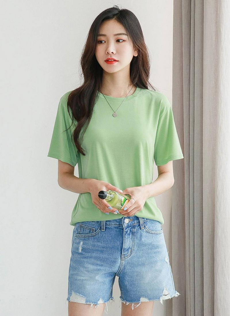 モダール混ソフトタッチ半袖Tシャツ