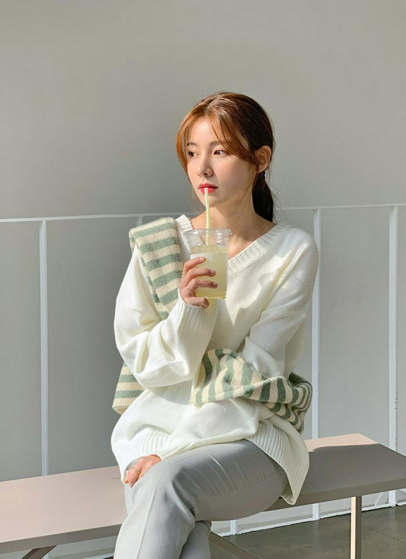 アクリル混ドロップルーズニット