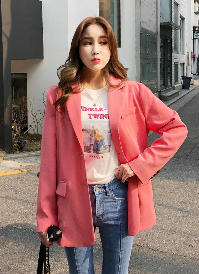 オーバーシングルボタンジャケット