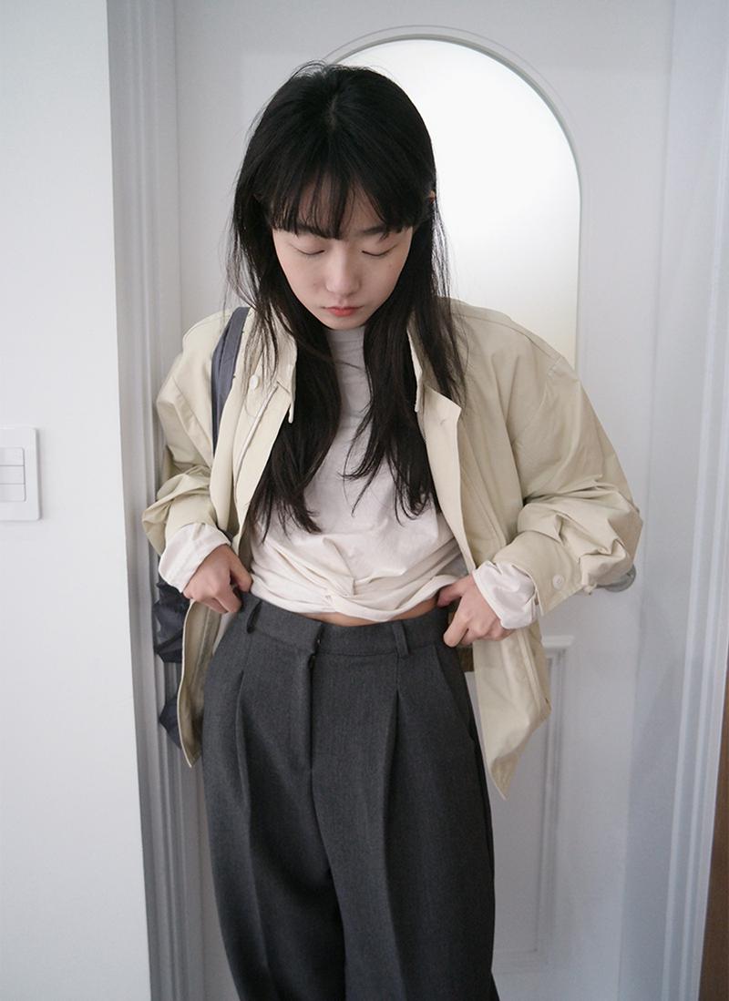 ドロップショルダーブルゾンジャケット