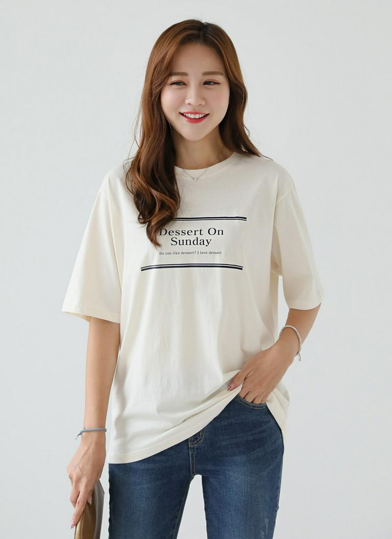 DessertプリントTシャツ