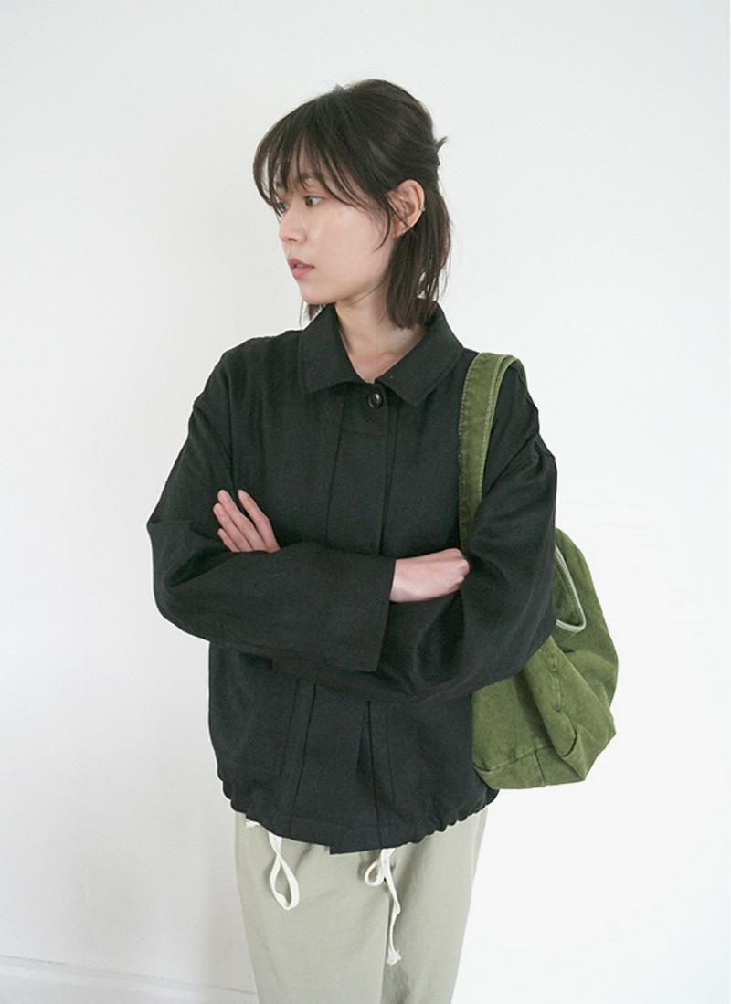 リネンポケットストリングジャケット