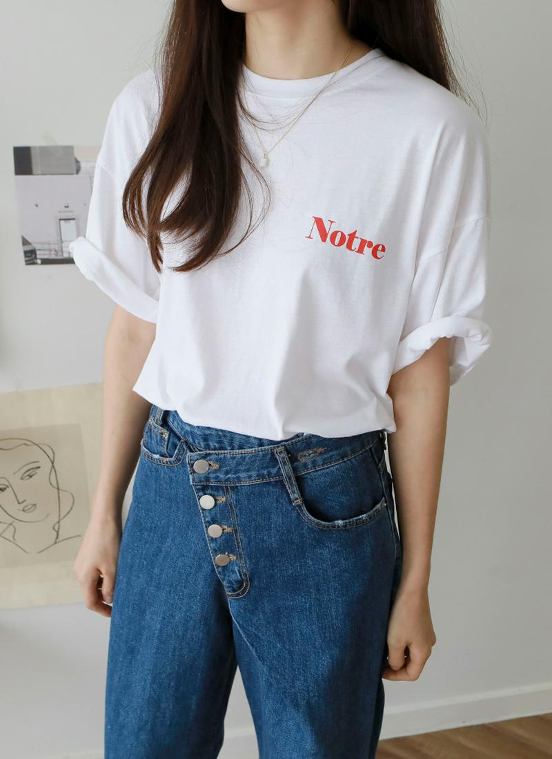 NotreバックプリントTシャツ