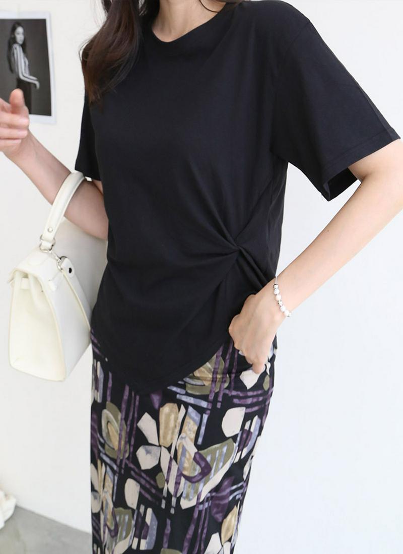 サイドツイストTシャツ