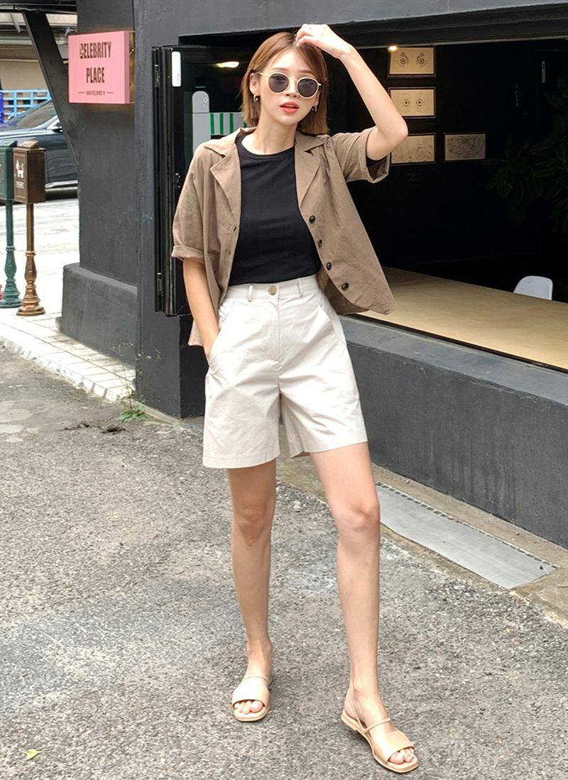 開襟ショートジャケット・全4色