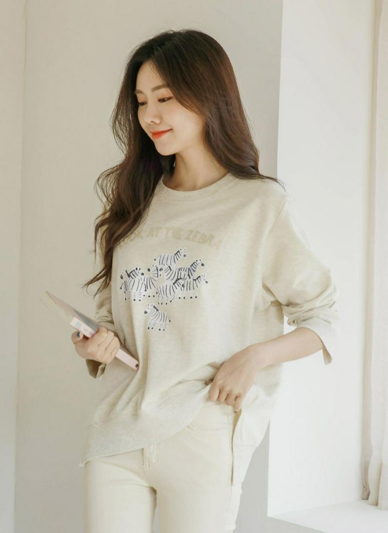 ゼブラプリントTシャツ