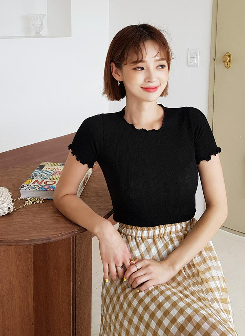 ウェーブスリムTシャツ・全3色