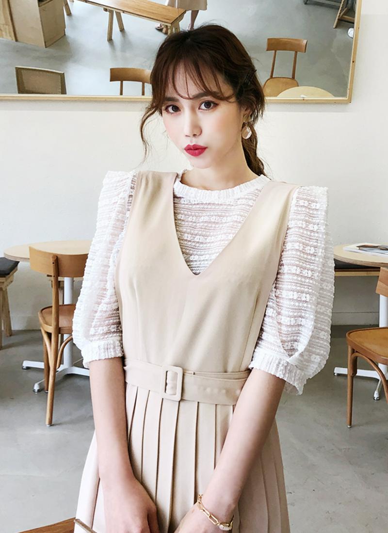 シースルーボーダーパターンTシャツ