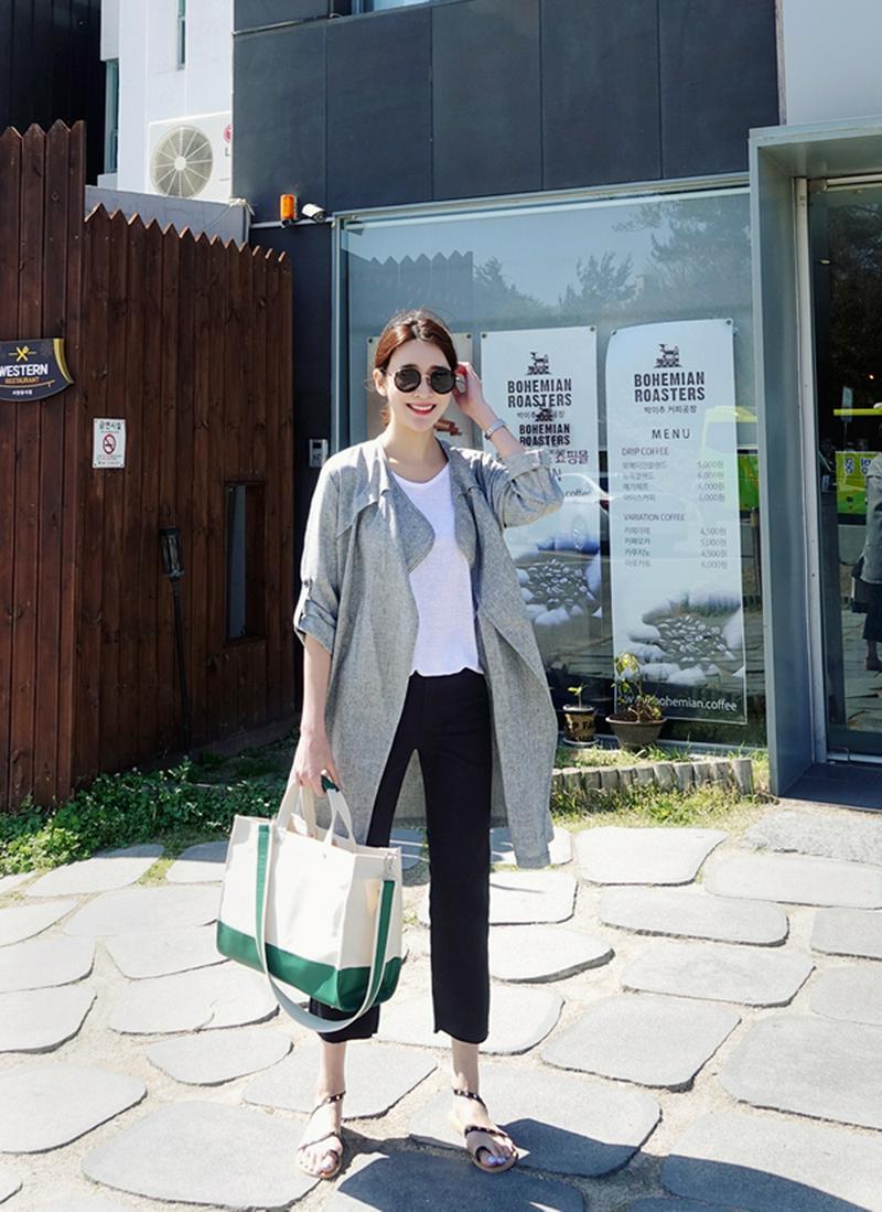 ウエストストラップロールアップジャケット