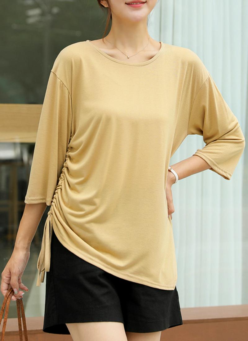 サイドドローストリングTシャツ