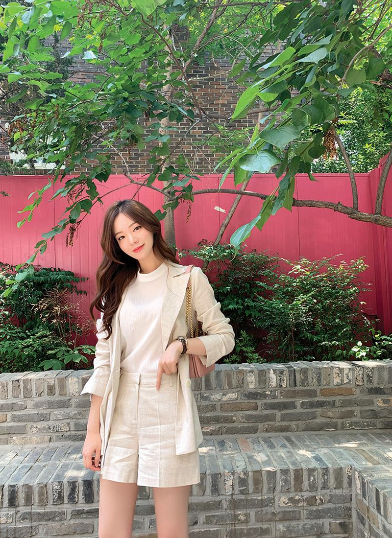 シンプルリネンジャケット