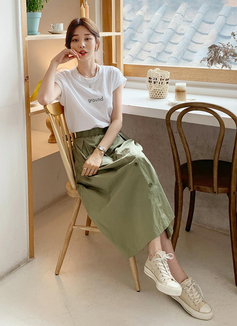 groundロールアップTシャツ・全4色