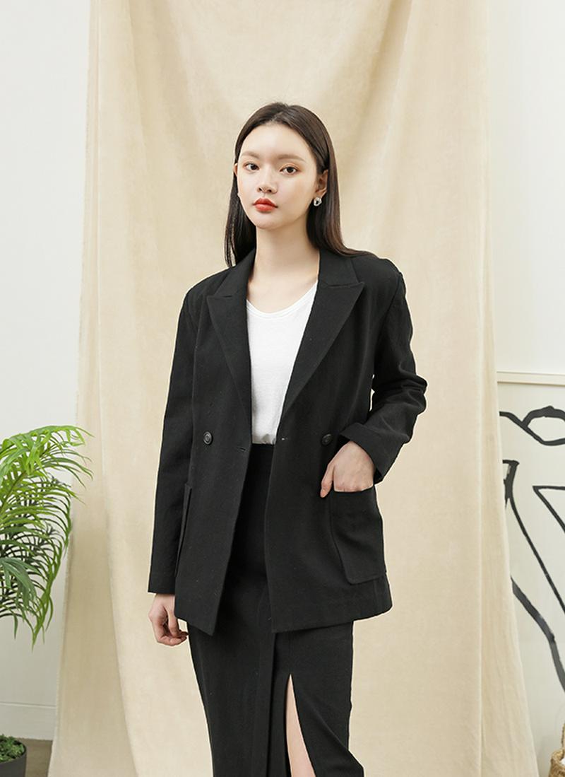 リングベルトSETリネン混ジャケット