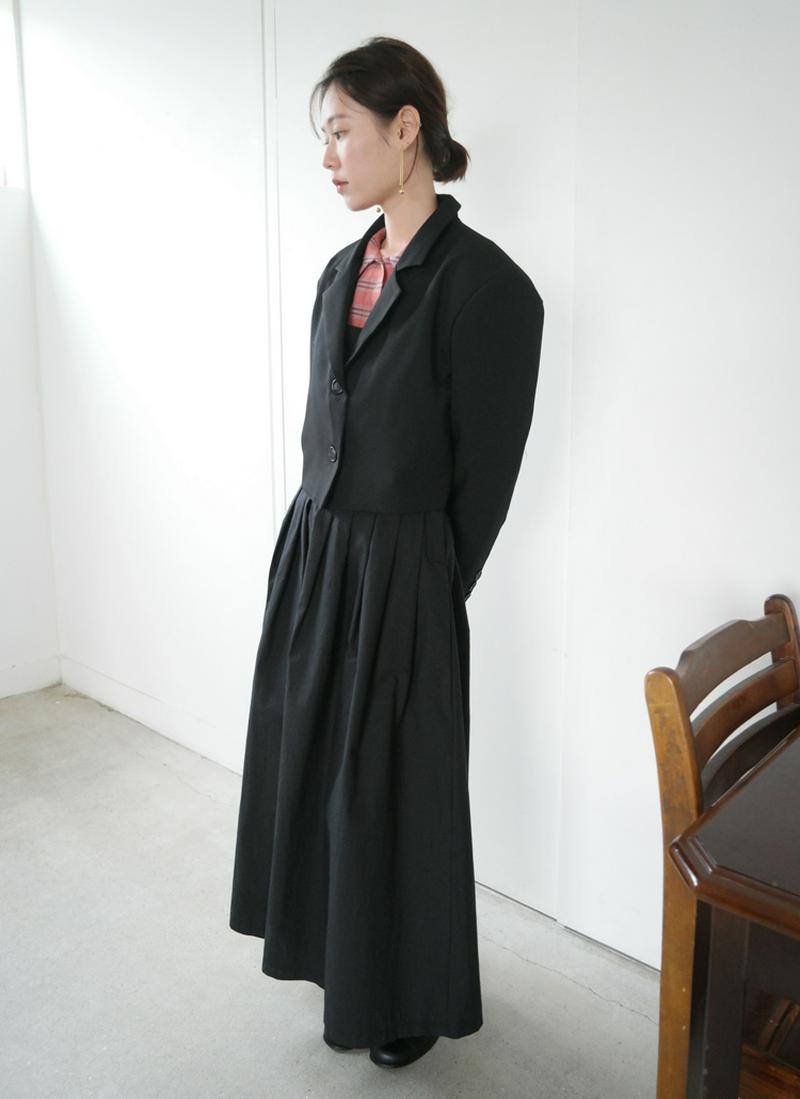 クロップド2ボタンジャケット