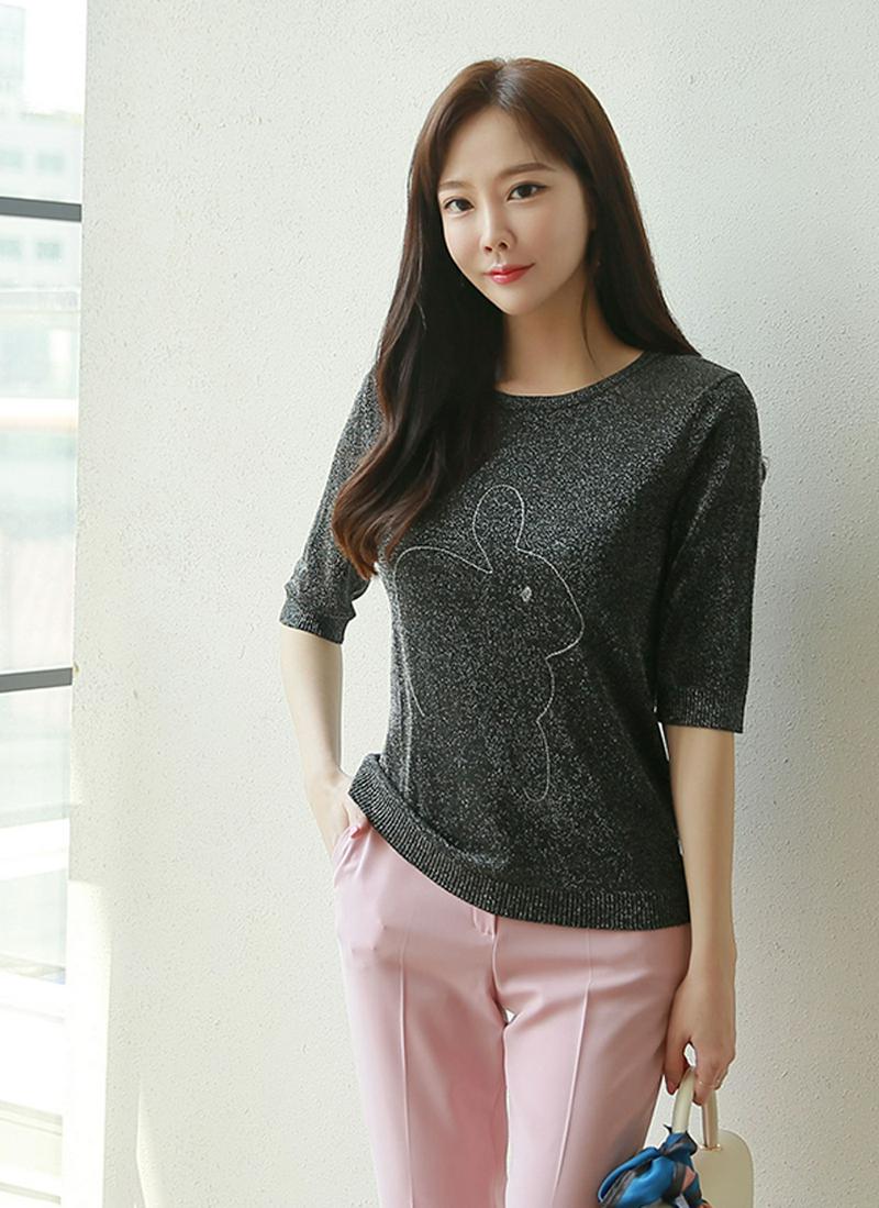 ラビットグリッターニット