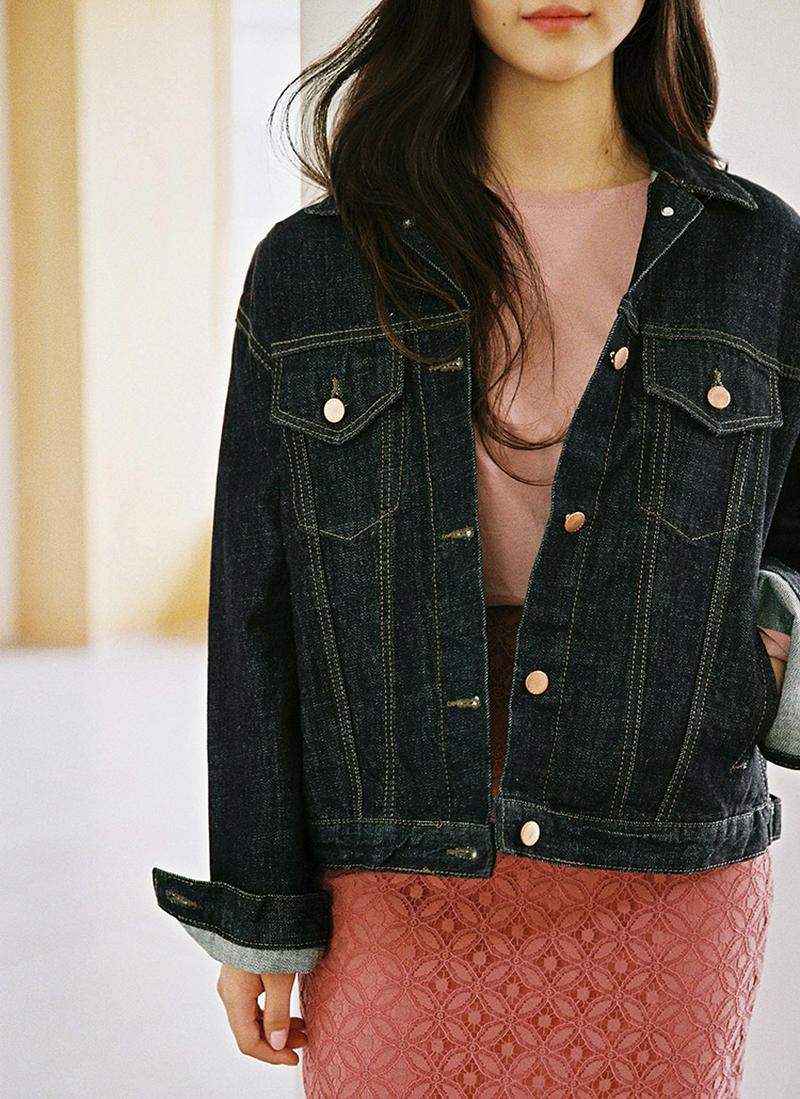 ステッチラインデニムジャケット
