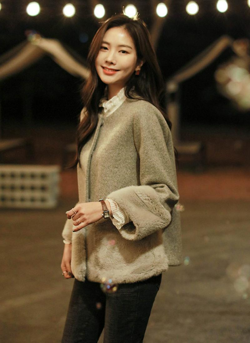 フェイクファーポイントジャケット