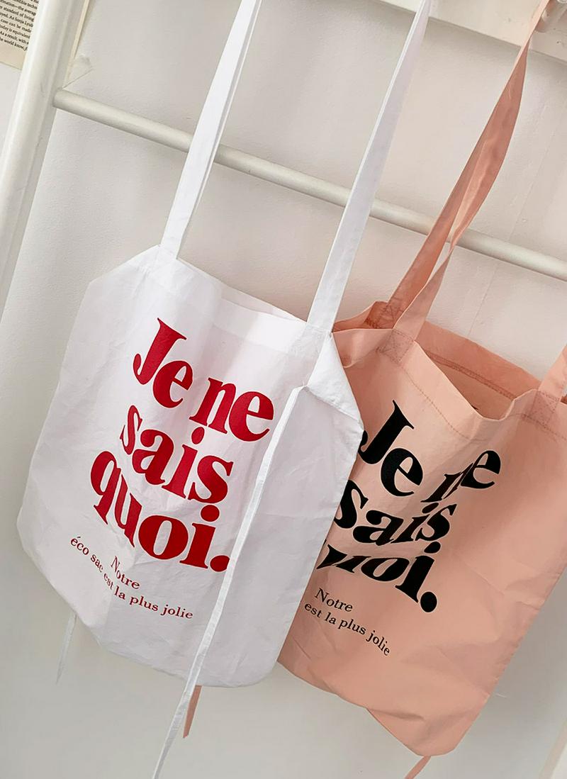 Je neレタリングエコトートバック