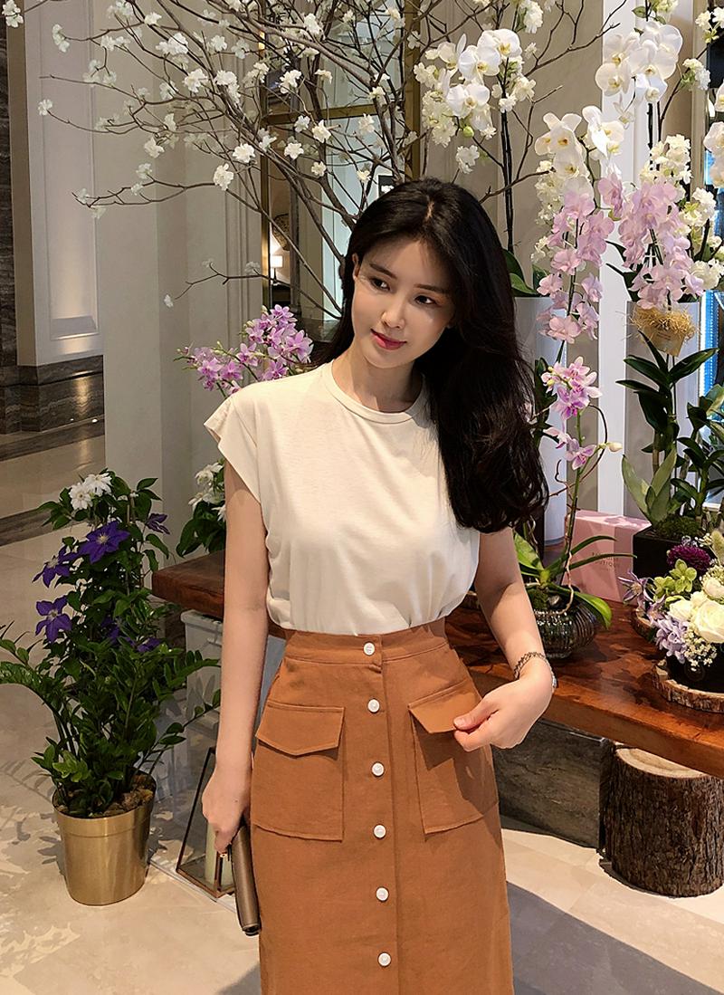 バンドフレアスリーブTシャツ